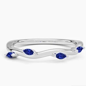 Brilliant Earth Winding Willow Sapphire Ring in 18K White Gold Earth Fairy